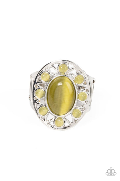 Sunny Solstice Green Ring Paparazzi