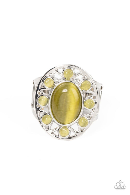 Sunny Solstice Green Ring Paparazzi