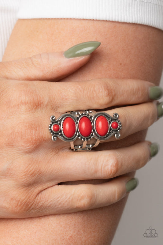 Roswell Relic Red Ring Paparazzi