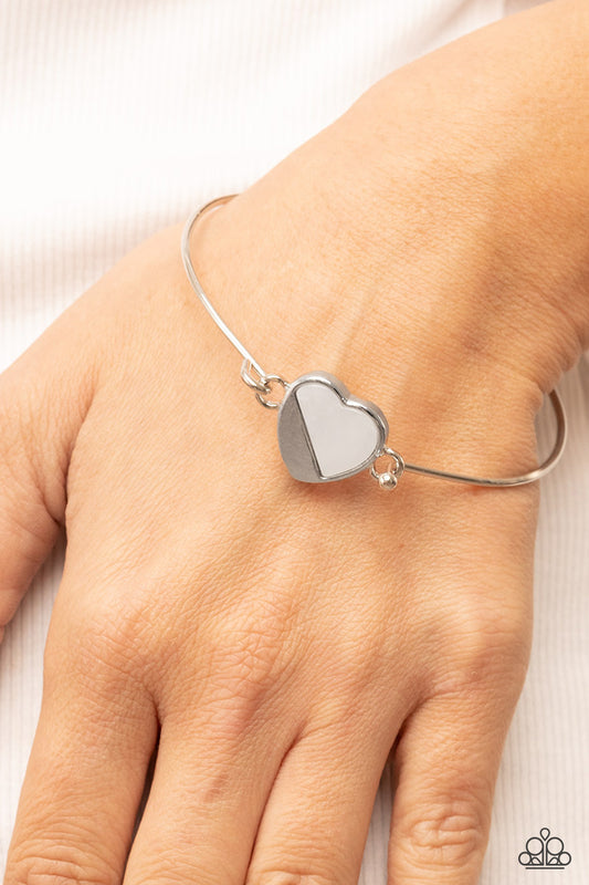Hidden Intentions White Bracelet Paparazzi