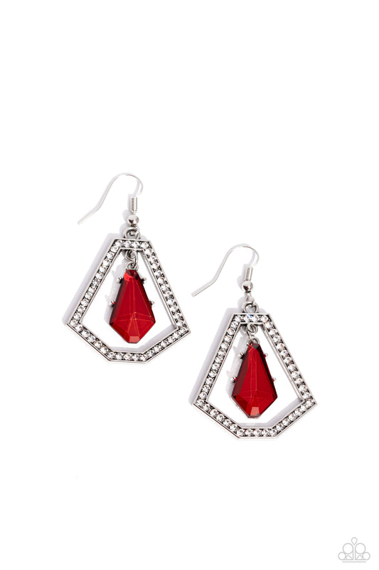 Poshly Photogenic Red Earrings Paparazzi