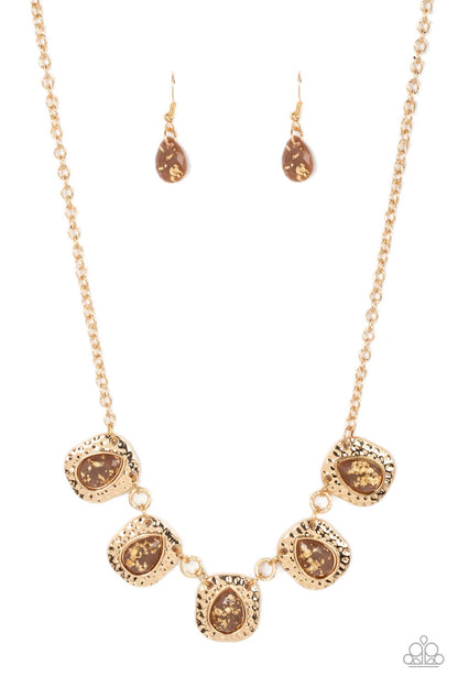 Mayan Masterpiece Brown Necklace Paparazzi