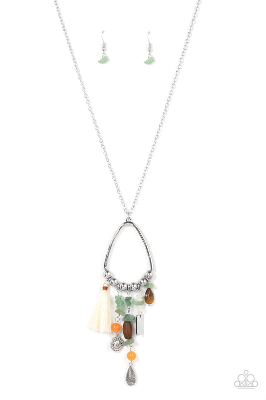 Listen to Your Soul Green Necklace