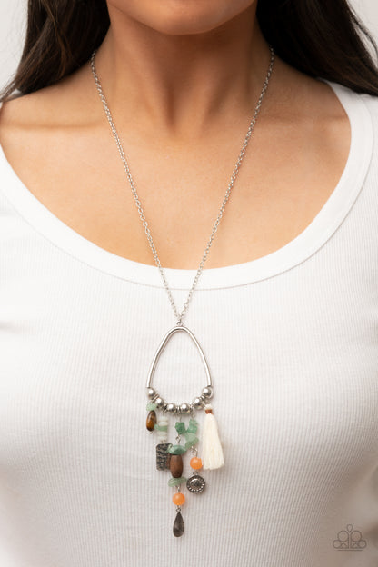 Listen to Your Soul Green Necklace