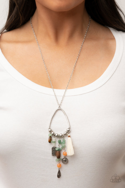 Listen to Your Soul Green Necklace