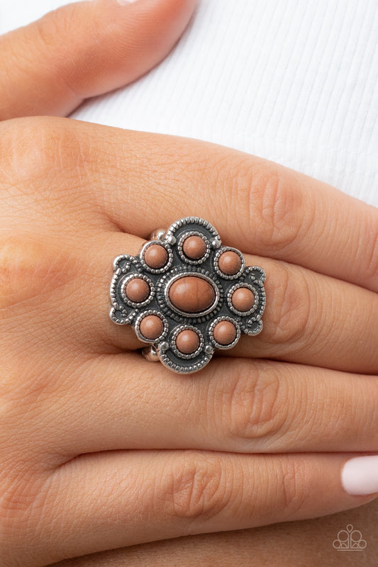Santa Fe Fantasy Brown Ring Paparazzi