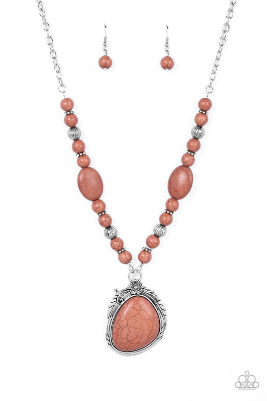 Southwest Paradise Brown Necklace Paparazzi