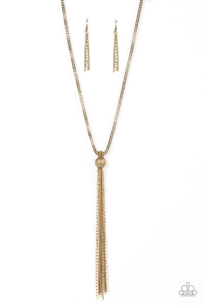 Metallic MESH-Up Brass Necklace