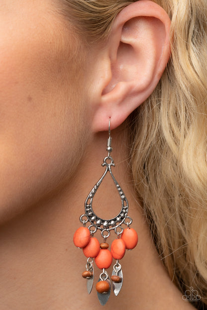 Adobe Air Orange Earrings