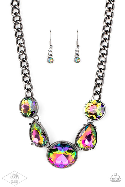 All The Worlds My Stage Multi Dark Necklace