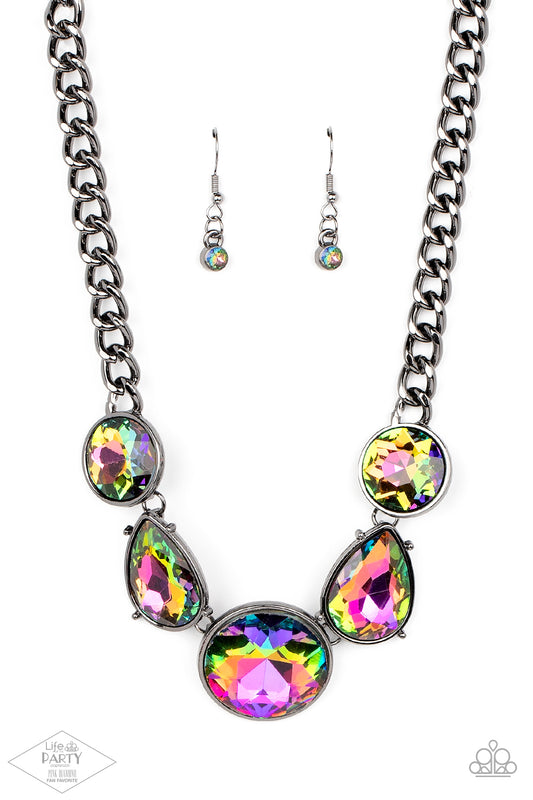 All The Worlds My Stage Multi Dark Necklace