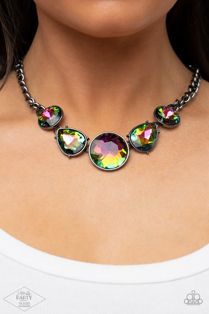 All The Worlds My Stage Multi Dark Necklace