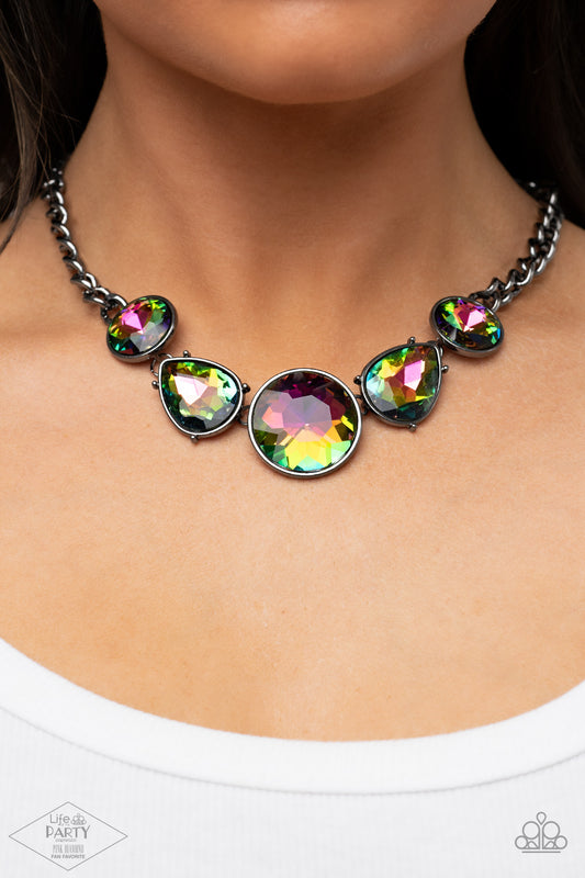 All The Worlds My Stage Multi Dark Necklace
