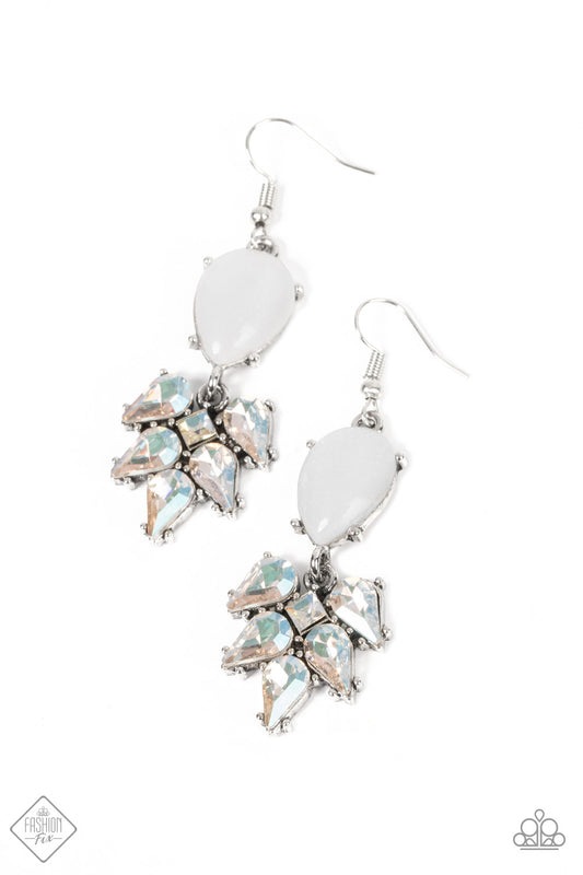 Ethereal Effervescence White Earrings
