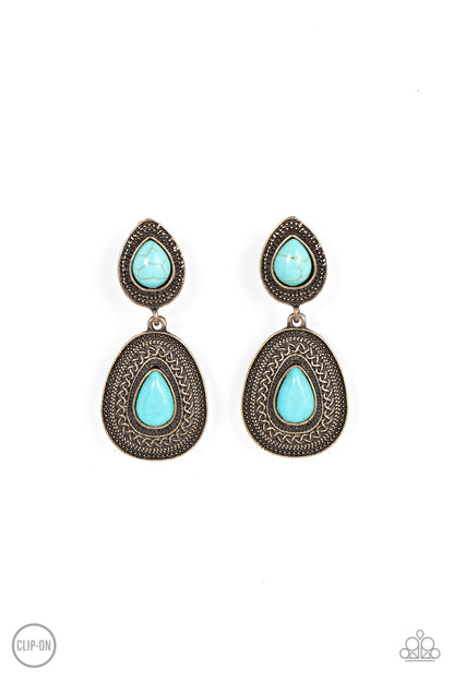 Country Soul Brass Clip-On Earrings