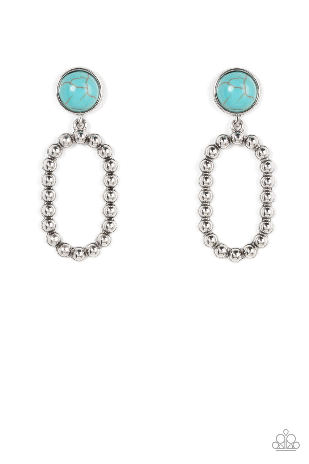 Riverbed Refuge Blue Earrings Paparazzi