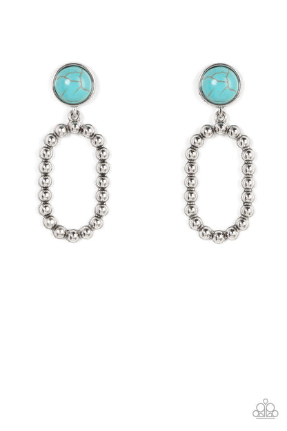 Riverbed Refuge Blue Earrings Paparazzi