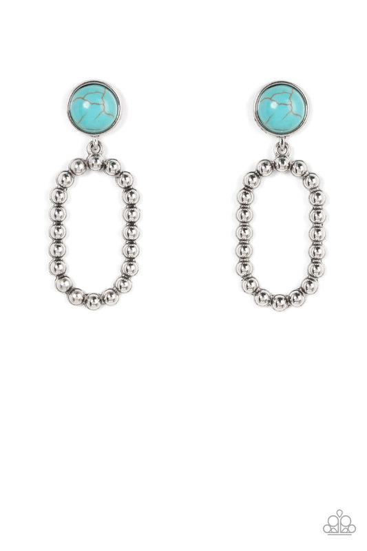 Riverbed Refuge Blue Earrings Paparazzi