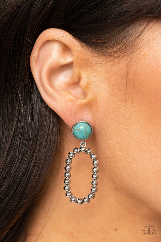 Riverbed Refuge Blue Earrings Paparazzi