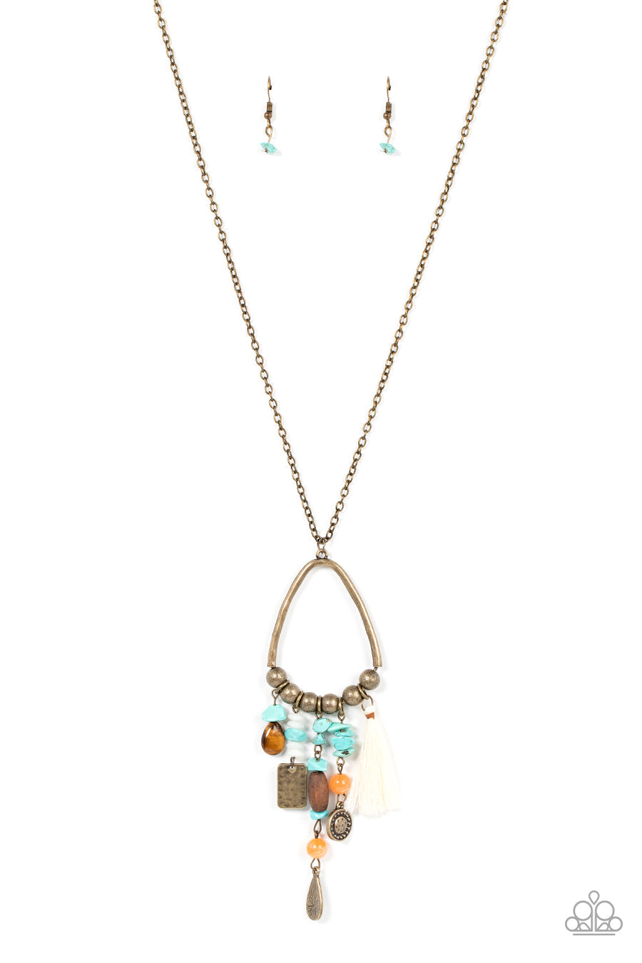 Listen to Your Soul Brass Necklace Paparazzi