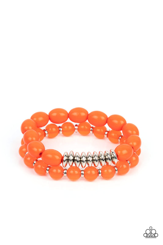 La Vida Vacation Orange Bracelet
