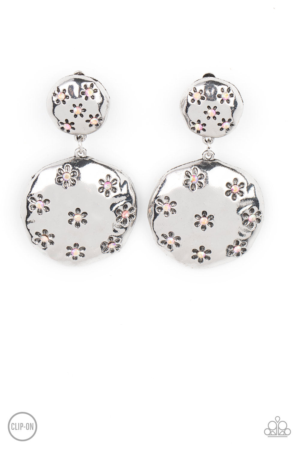 Industrial Fairytale Pink Clip-On Earrings Paparazzi