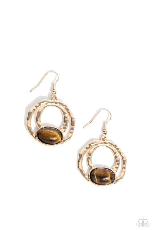 Terrestrial Retreat Brown Earrings