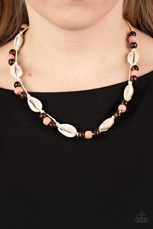 Bermuda Beachcomber Pink Necklace Paparazzi