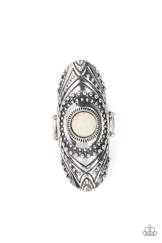 Rural Residence White Ring Paparazzi
