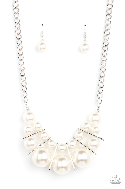 Challenge Accepted White Necklace Paparazzi