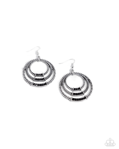Contemporary Culture Black Earrings Paparazzi