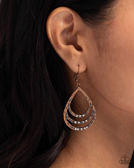 Sojourn Shimmer Copper Earrings