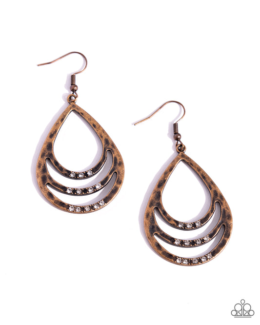 Sojourn Shimmer Copper Earrings
