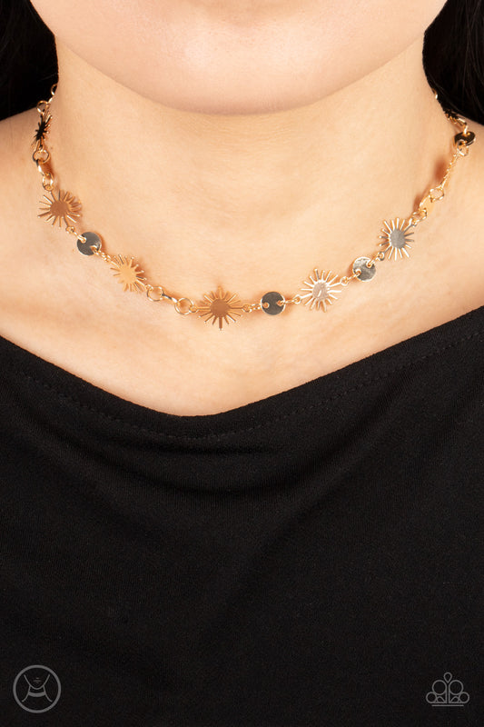 Astro Goddess Gold Necklace Paparazzi