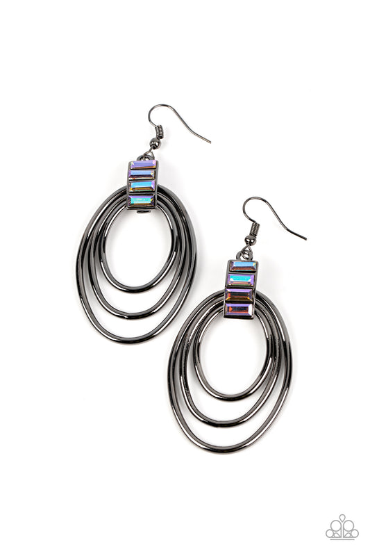 Intergalactic Glamour Black Earrings
