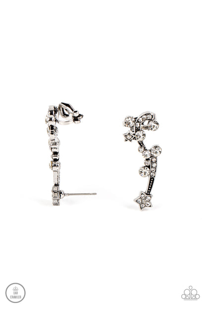 Astral Anthem White Earrings Paparazzi