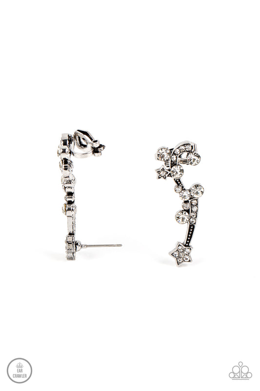 Astral Anthem White Earrings Paparazzi