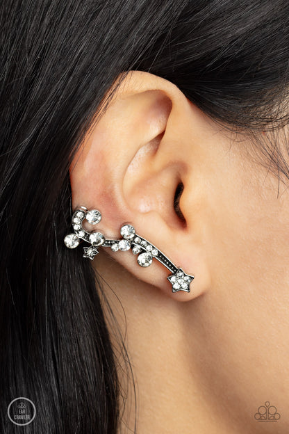 Astral Anthem White Earrings Paparazzi
