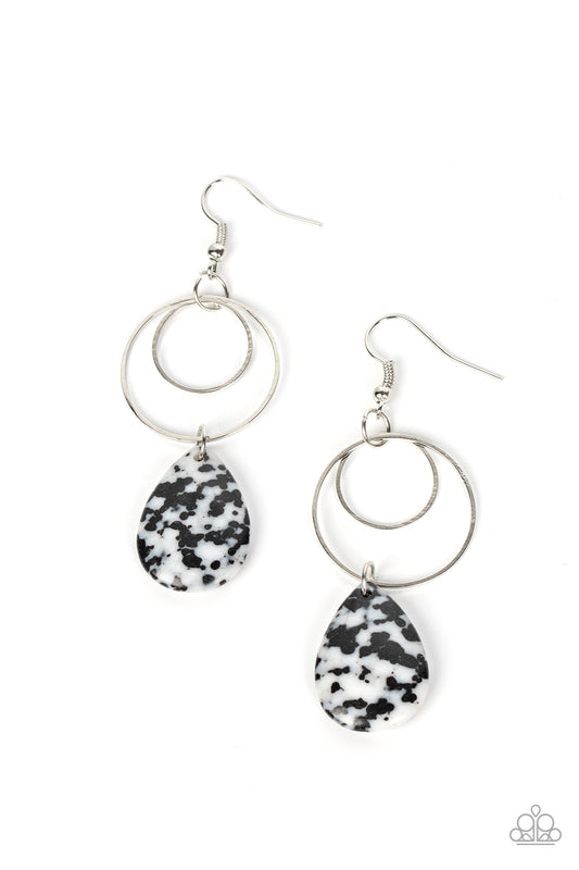 Terrazzo Tempo Black Earrings