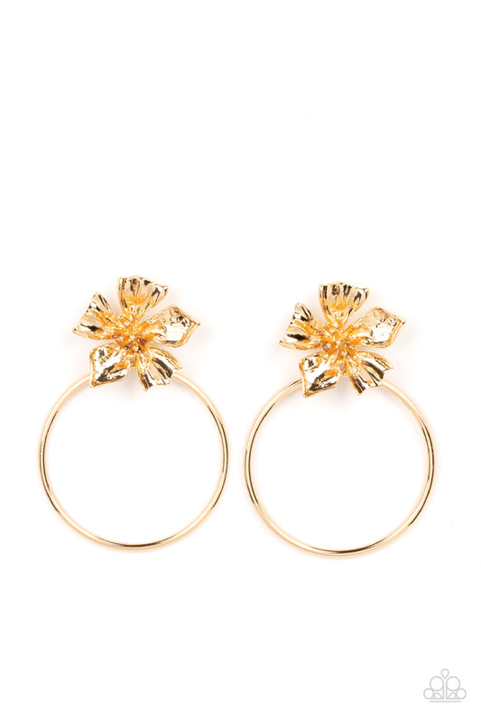 Buttercup Bliss Gold Post Earrings Paparazzi
