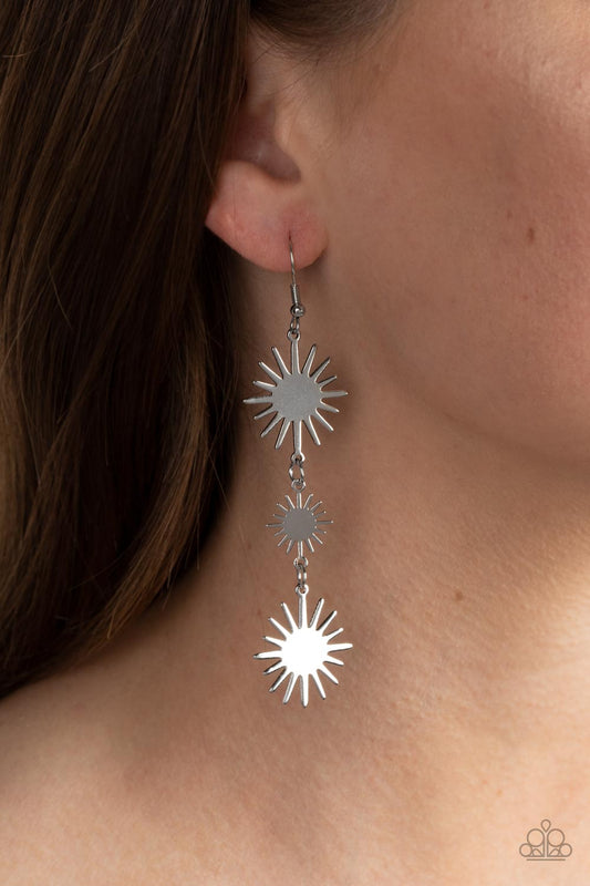 Solar Soul Silver Earrings Paparazzi