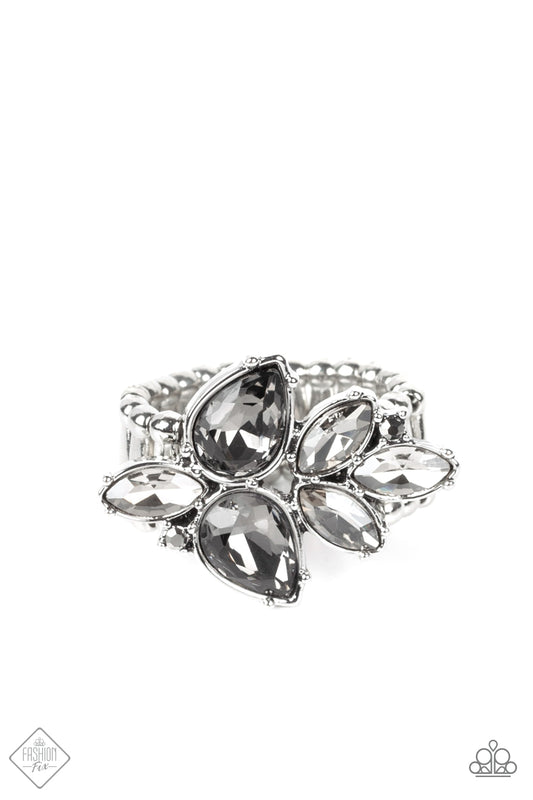 Ice-Cold Couture Silver Ring Paparazzi