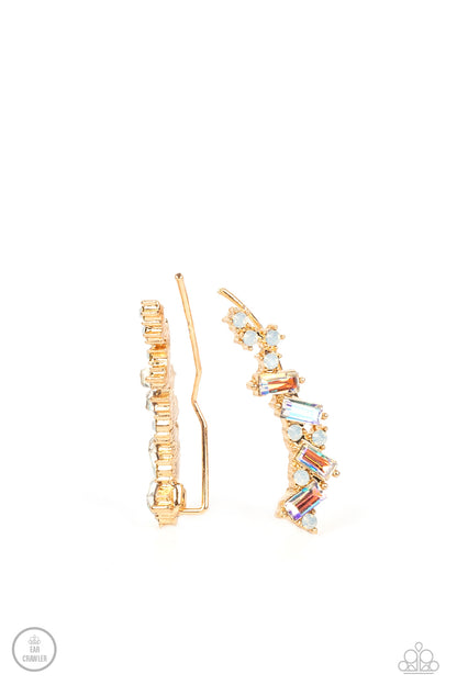 Stay Magical Gold Ear Crawler Earrings Paparazzi