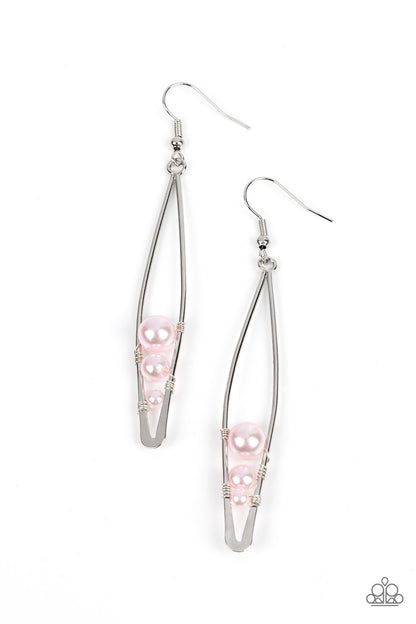 Atlantic Allure Pink Earrings Paparazzi