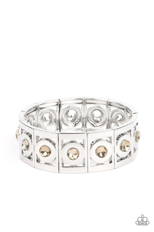 Stretch of Drama Brown Bracelet