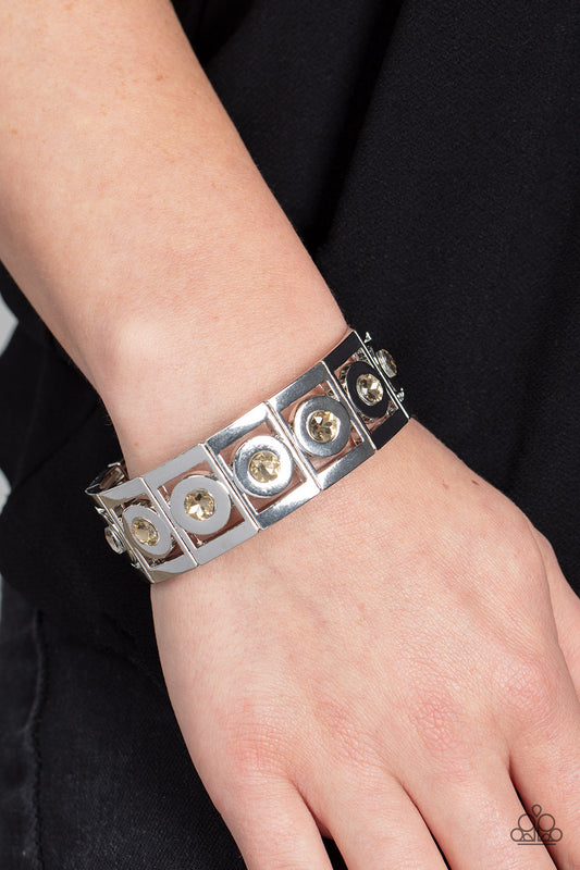 Stretch of Drama Brown Bracelet