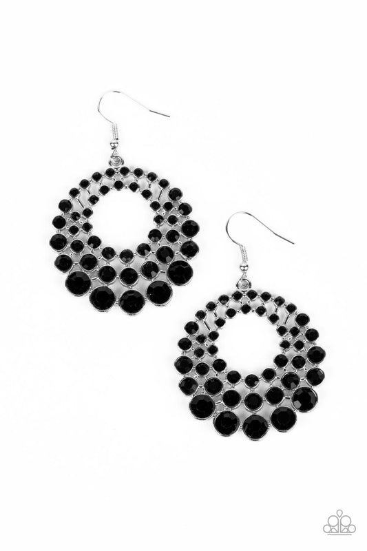 So Self-GLOW-rious Black Earrings Paparazzi