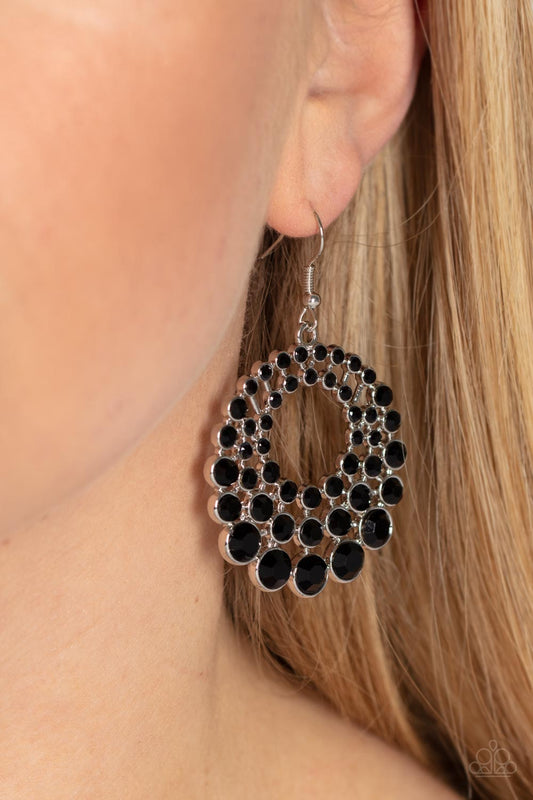So Self-GLOW-rious Black Earrings Paparazzi