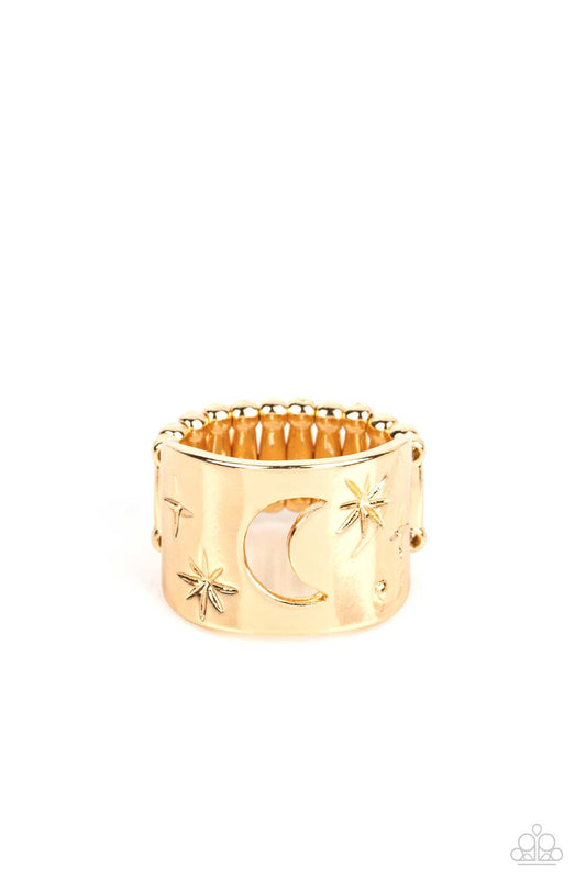 Lunar Levels Gold Ring Paparazzi