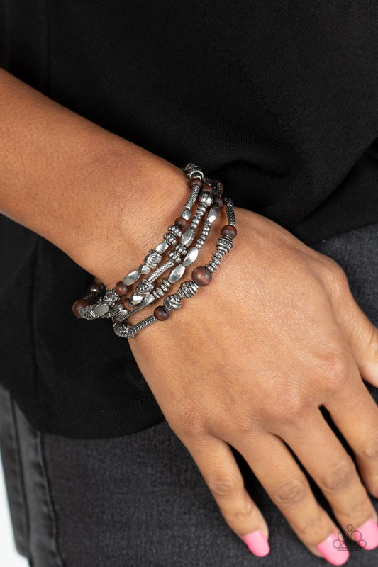 Jungle Jubilee Brown Bracelet Paparazzi
